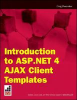 Introduction to ASP.NET 4 AJAX client templates.