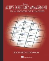Learn active directory management in a month of lunches /