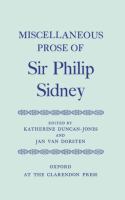 Miscellaneous prose of Sir Philip Sidney,