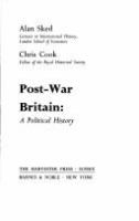 Post-war Britain : a political history /
