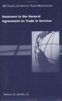 Insurance in the General Agreement on Trade in Services /