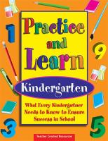 Practice and learn : kindergarten /