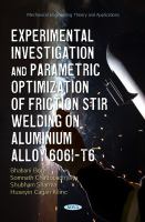 Experimental Investigation and Parametric Optimization of Friction Stir Welding on Aluminium Alloy 6061-T6.