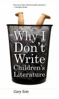 Why I Don't Write Children's Literature