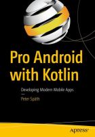 Pro Android with Kotlin : developing modern mobile apps /