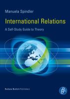 International Relations : a Self-Study Guide to Theory.