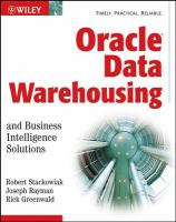 Oracle data warehousing and business intelligence solutions /