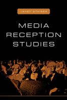 Media reception studies /