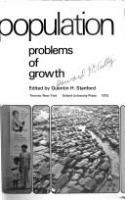The world's population; problems of growth;