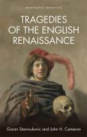 Tragedies of the English Renaissance : an introduction /