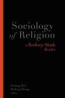 Sociology of religion : a Rodney Stark reader /