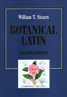 Botanical Latin : history, grammar, syntax, terminology, and vocabulary /