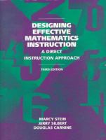 Designing effective mathematics instruction : a direct instruction approach /