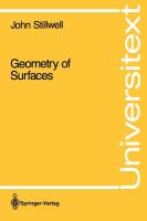 Geometry of surfaces /