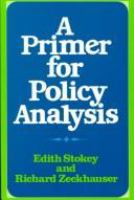 A primer for policy analysis /
