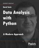 Data analysis with Python : a modern approach /