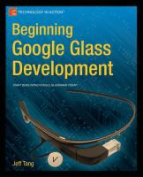 Beginning Google Glass development /
