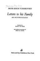 Letters to his family : an autobiography /