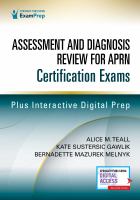 Assessment and Diagnosis Review for APRN Certification Exams