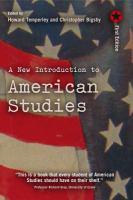 A New Introduction to American Studies.