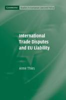 International trade disputes and EU liability /