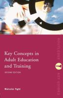 Key concepts in adult education and training /