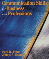 Communication skills for business and professions /