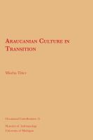 Araucanian culture in transition. /