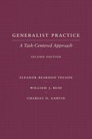 Generalist practice : a task-centered approach /