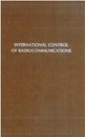 International control of radiocommunications /