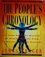The people's chronology : a year by year record of human events from prehistory to the present /