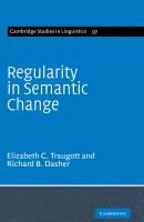 Regularity in semantic change /