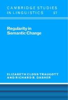 Regularity in semantic change