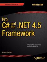 Pro C♯ 5.0 and the .NET 4.5 framework /