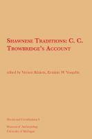 Shawnese traditions : C.C. Trowbridge's account /