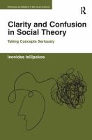 Clarity and confusion in social theory : taking concepts seriously /
