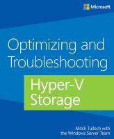 Optimizing and troubleshooting Hyper-V storage /