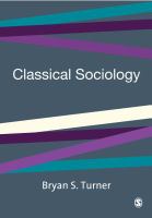 Classical Sociology.