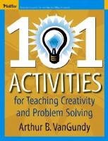 101 activities for teaching creativity and problem solving