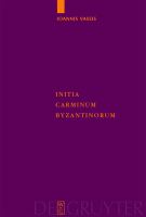 Initia Carminum Byzantinorum