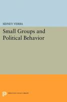 Small groups and political behavior : a study of leadership /