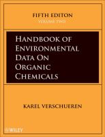 Handbook of environmental data on organic chemicals /