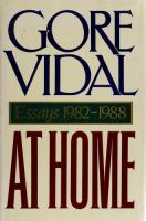 At home : essays, 1982-1988 /