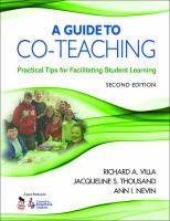A guide to co-teaching : practical tips for facilitating student learning /