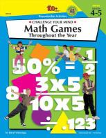 Math games : challenge your mind throughout the year /