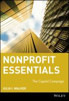 Nonprofit essentials : the capital campaign /