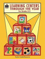 Learning centers through the year for primary classrooms /