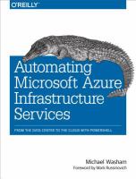 Automating Microsoft Azure infrastructure services /