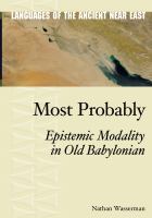 Most probably : epistemic modality in Old Babylonian /