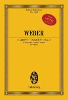 Clarinet concerto no. 2, E♭ major, WeV N.13 = Es-Dur = mi♭ majeur /